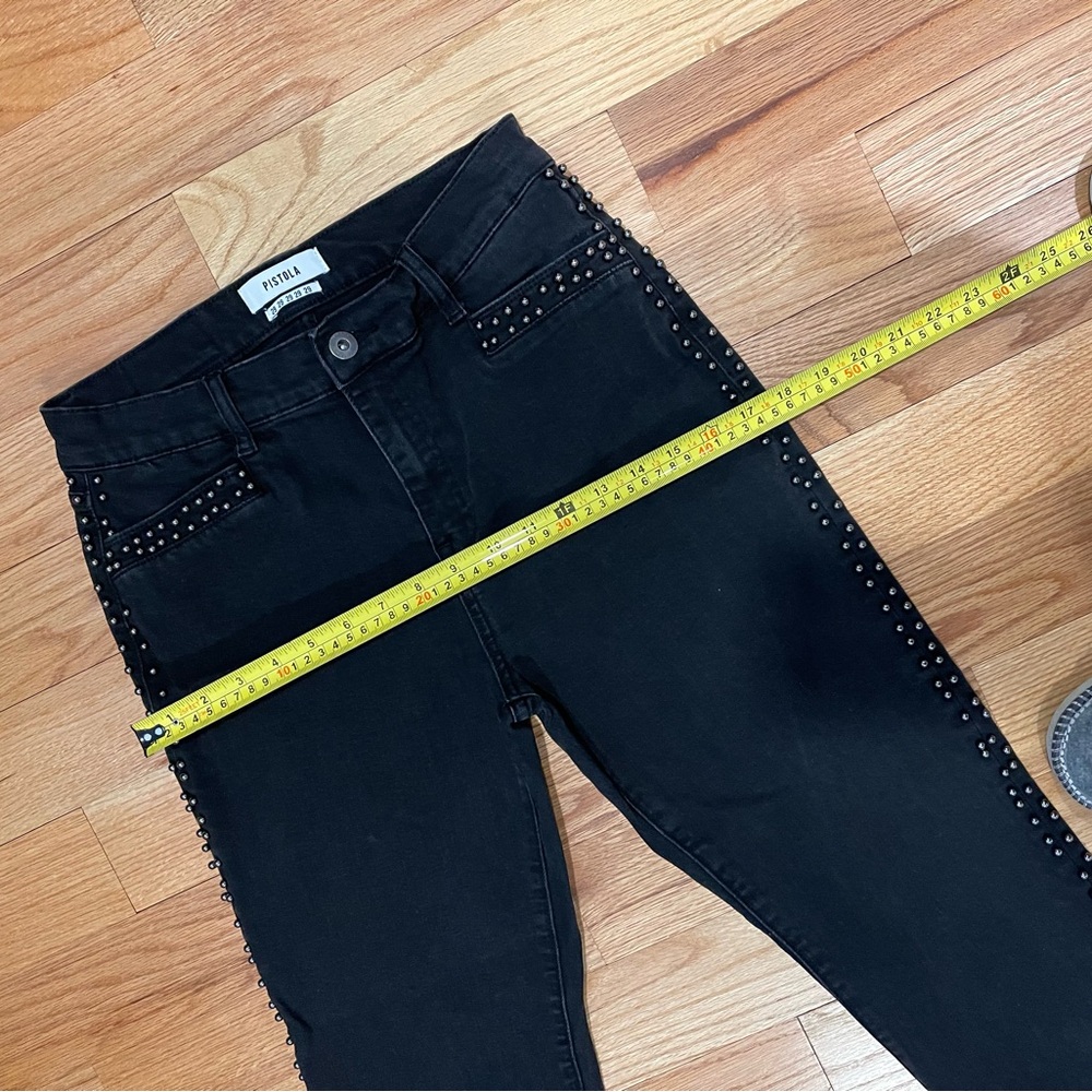 Pistola size 29 Black Studded Skinny Ankle Jeans - Picture 16 of 16